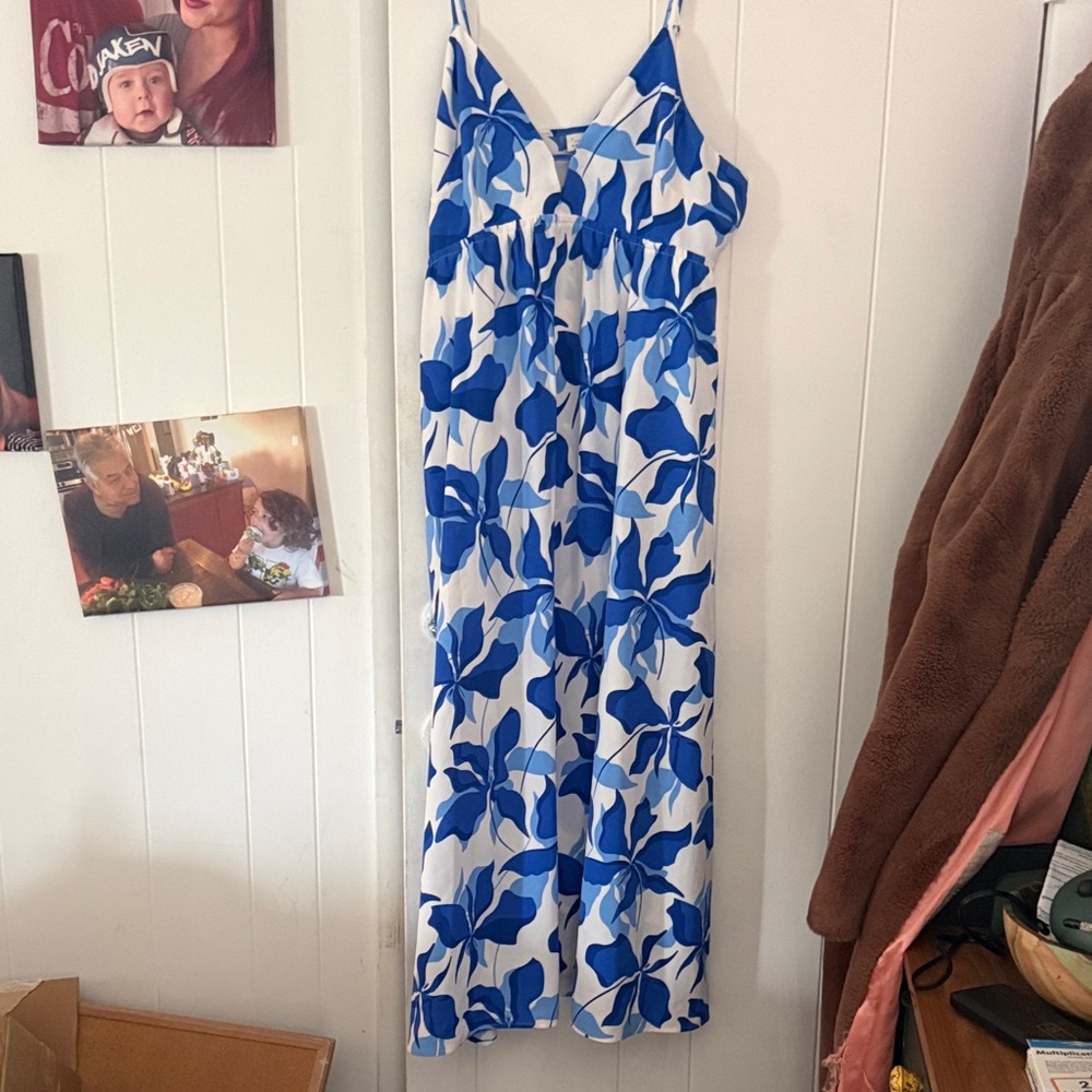 a new day Blue and White Floral Dress